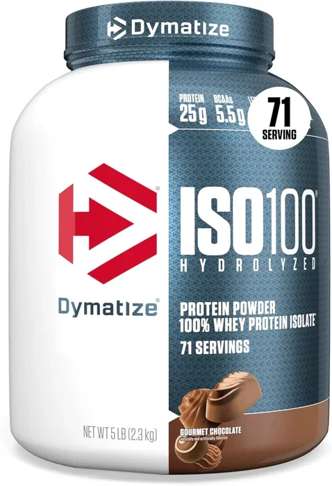 Dymatize ISO100 Hydrolyzed Whey Protein Isolate, Gourmet Chocolate, 5 lb tub